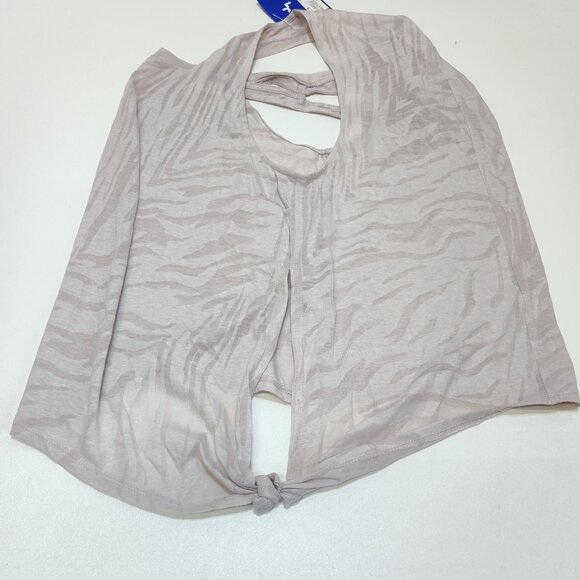 JoyLab Side-Tie Basic Tank Top Small Lilac Marble Sleeveless Asymmetrical Hem - Picture 5 of 9